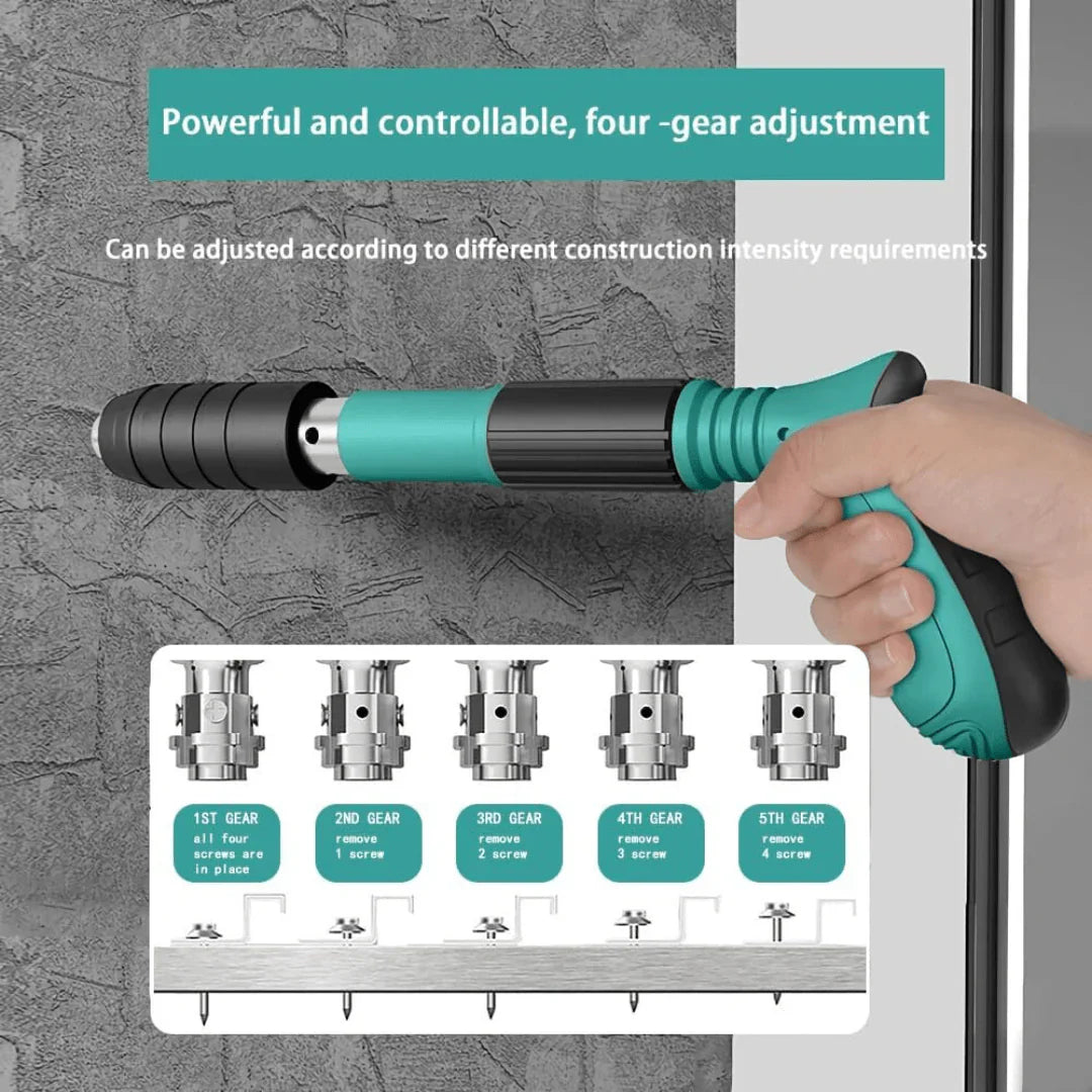 4 Speed Adjustable Manual Steel Concrete Nail Gun Tool