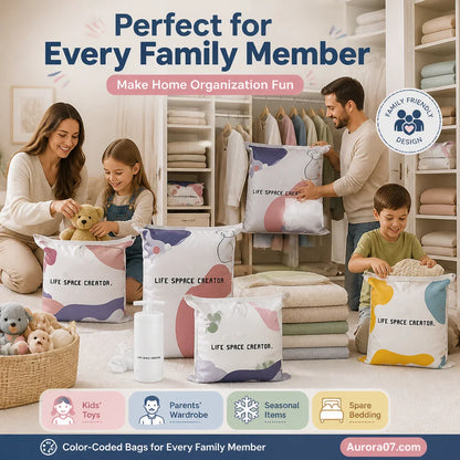 🧳Vacuum Storage Bags – Press & Seal (PACK OF 5)